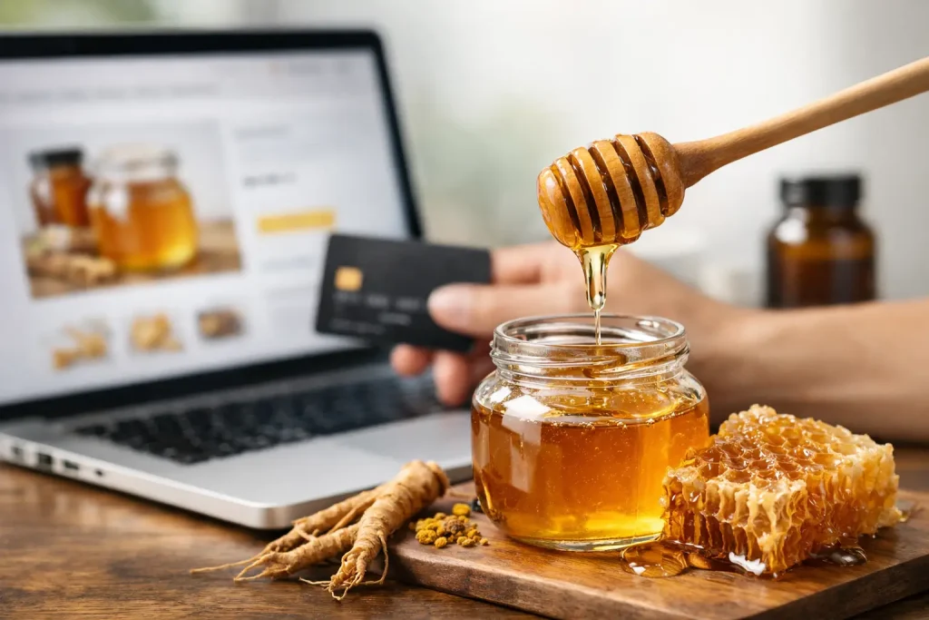Kako kupiti med za potenciju online